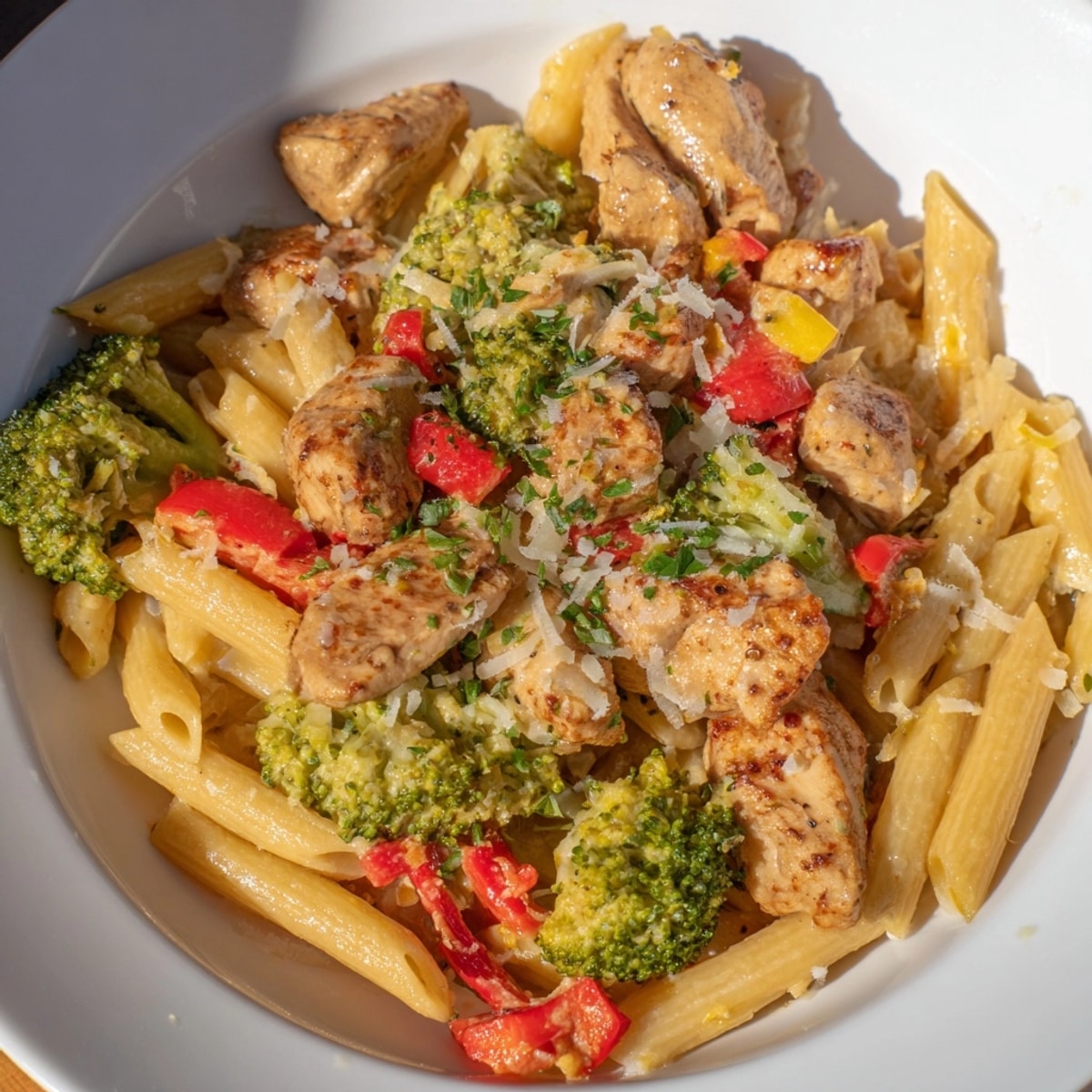 Savory Cajun Chicken Broccoli Pasta Skillet, a comforting, creamy dish ready in under 45!