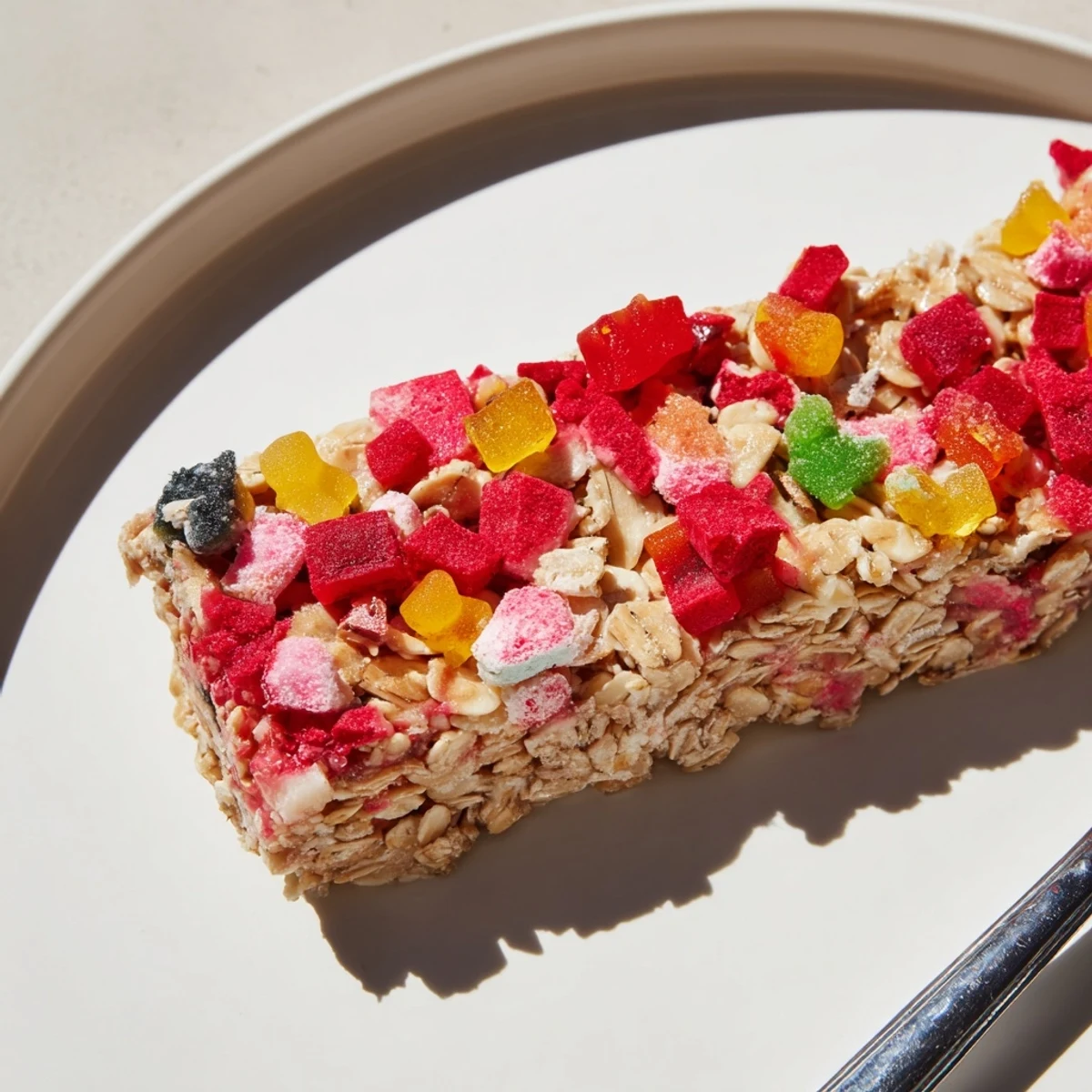 Homemade Gummies blend fruit juice with an oat base for a delightful treat.