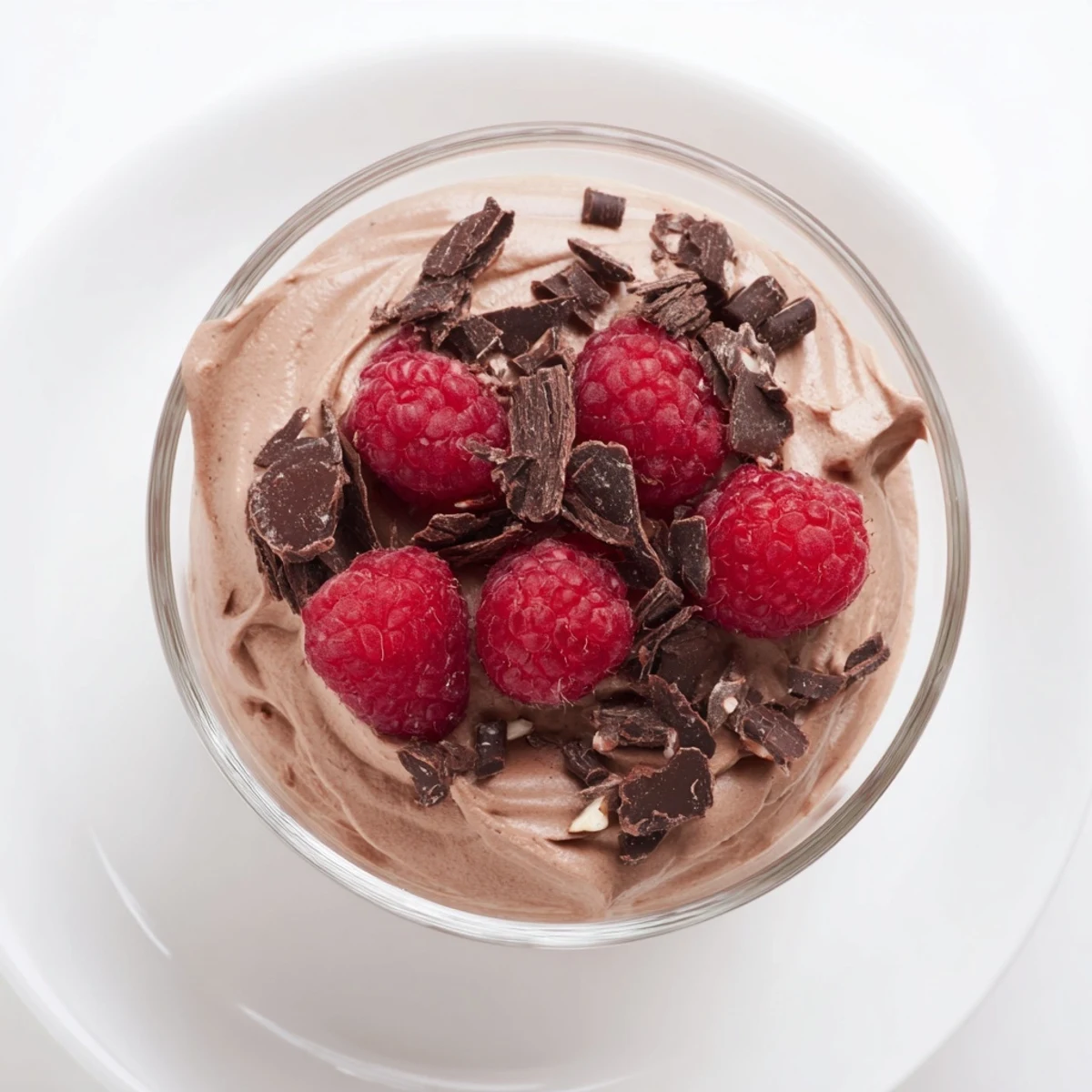Creamy, homemade No-Bake Cottage Cheese Chocolate Mousse, chilled to perfection and ready to enjoy!