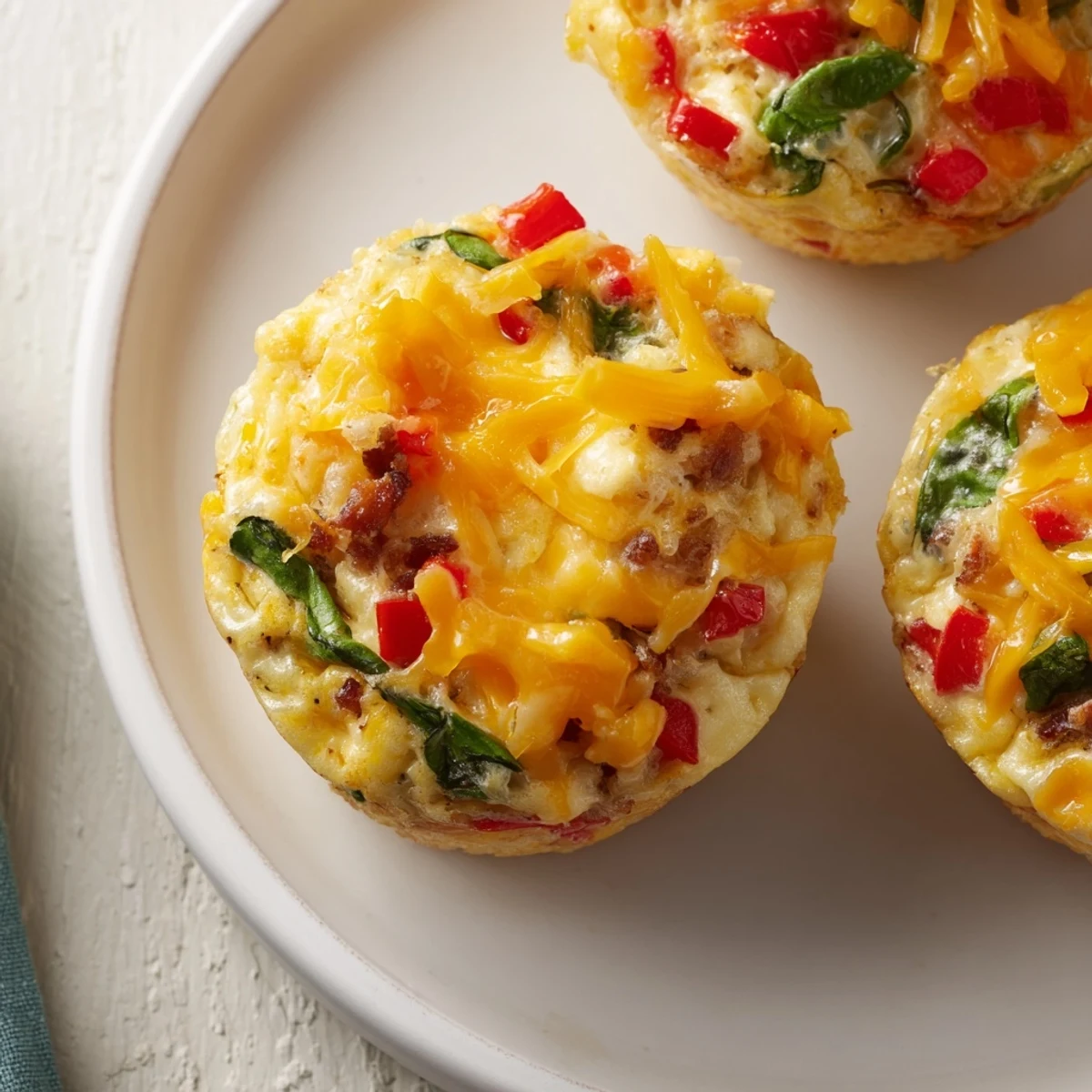 Cheesy One-Pot Breakfast Casserole Muffins steaming fresh from the oven, ideal for a quick and easy breakfast or brunch.