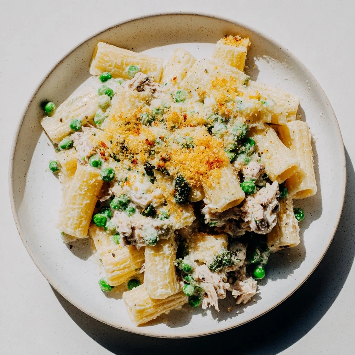 Steaming Tuna Pasta Bake, a budget-friendly casserole showcasing tender pasta and flavorful tuna.