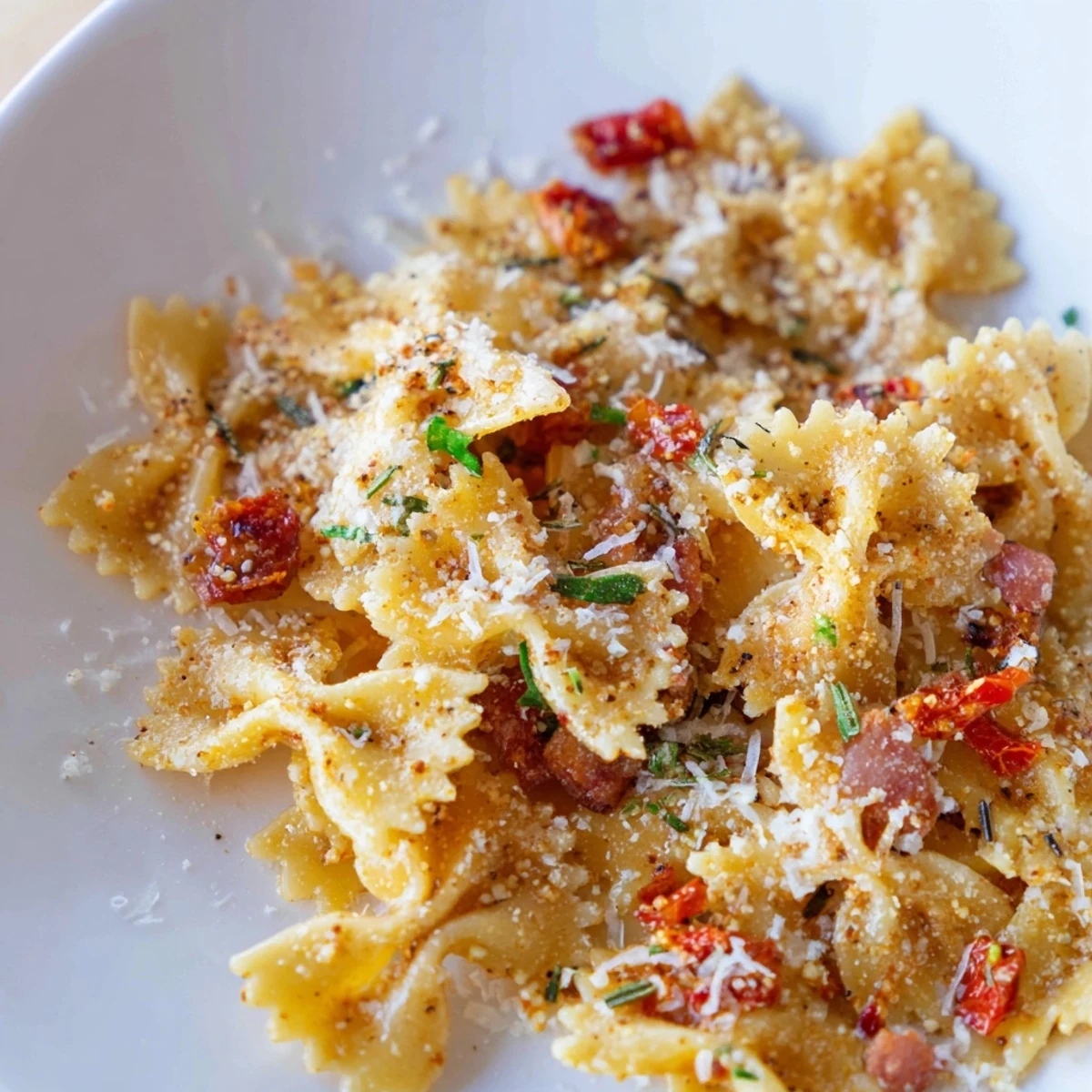 Lightened Christmas Pasta Chips: Golden, perfectly crispy pasta, ideal for a holiday appetizer, spiced to perfection.