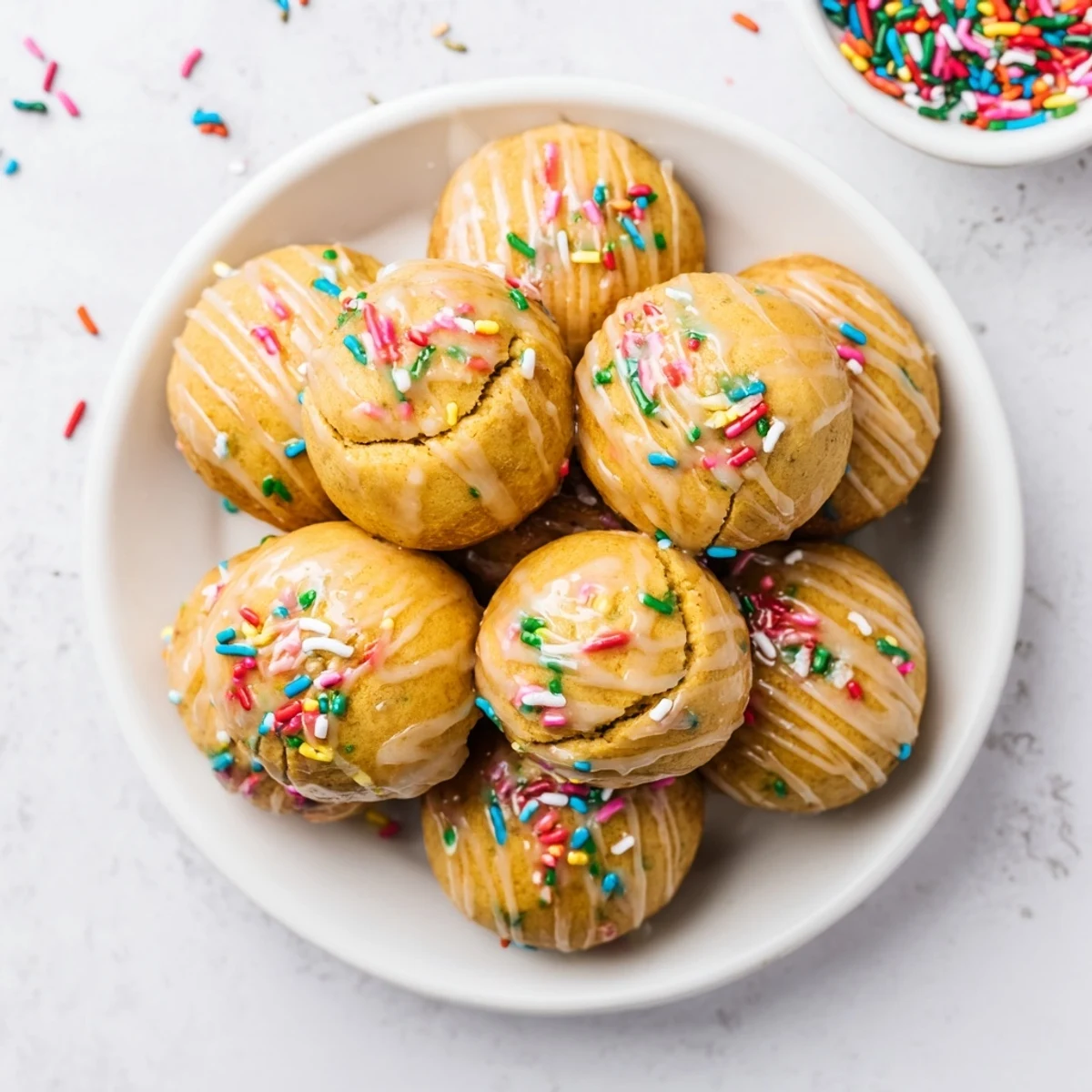 Sweet, glazed Quick Christmas biscuit bombs, perfect for sharing at your festive holiday celebration.