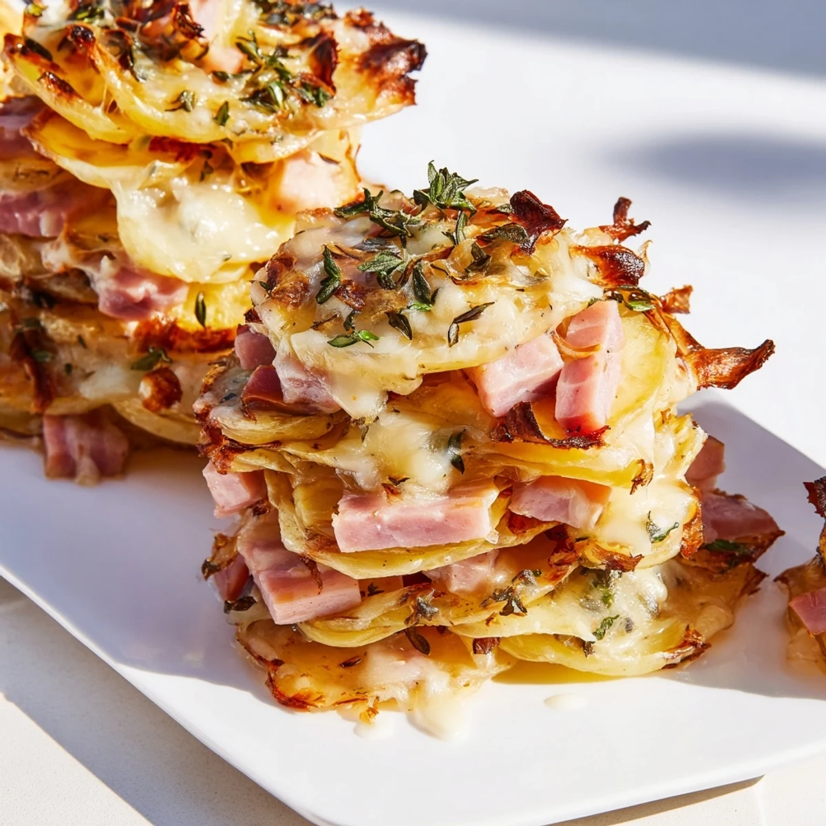 Cozy baked platter with cheese