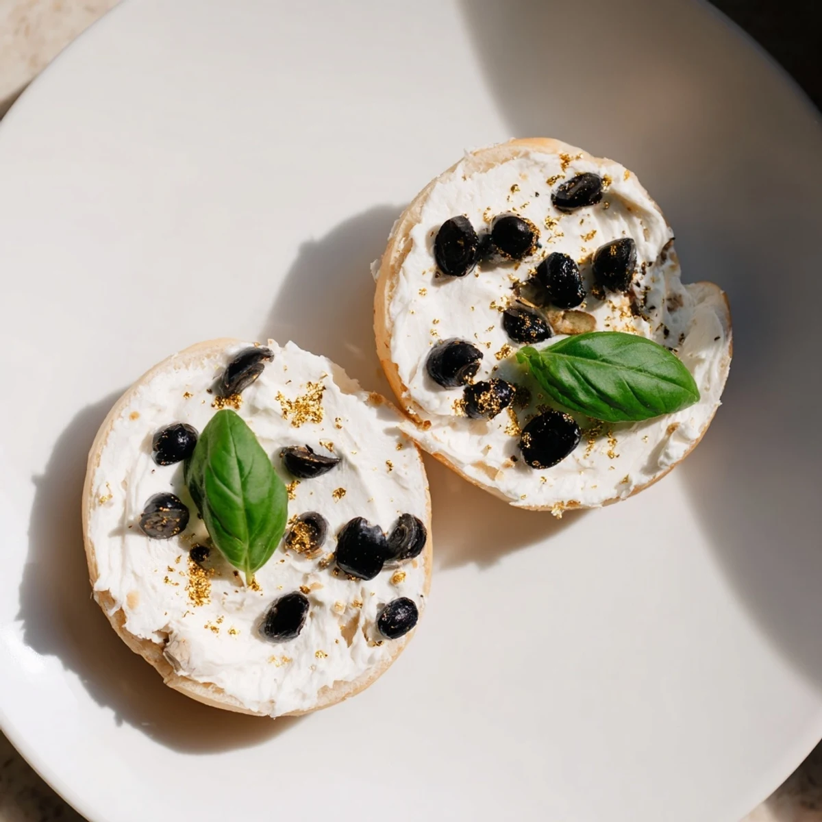 Vibrant Olympic Rings Medal Appetizer, featuring mini bagels and colorful cream cheese toppings, ready to enjoy.