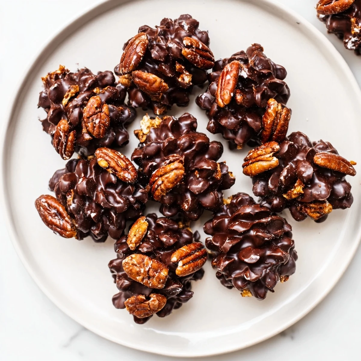 Pinecone Chocolate Nut Clusters