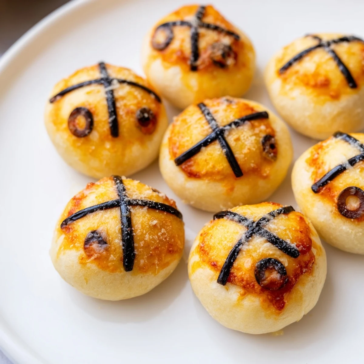 Homemade Basketball Pizza Bites, each bite oozing with melted cheese and pepperoni, ready to eat.
