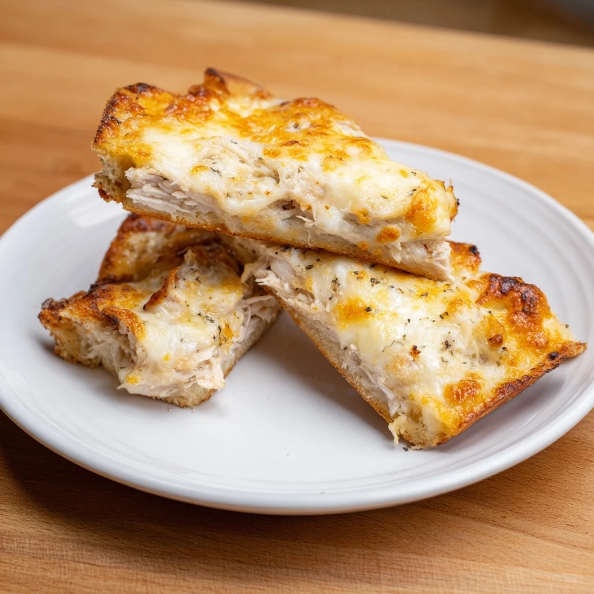 A close-up of a perfectly toasted Leftover Pizza Grilled Cheese, featuring crispy crust and melted cheese.