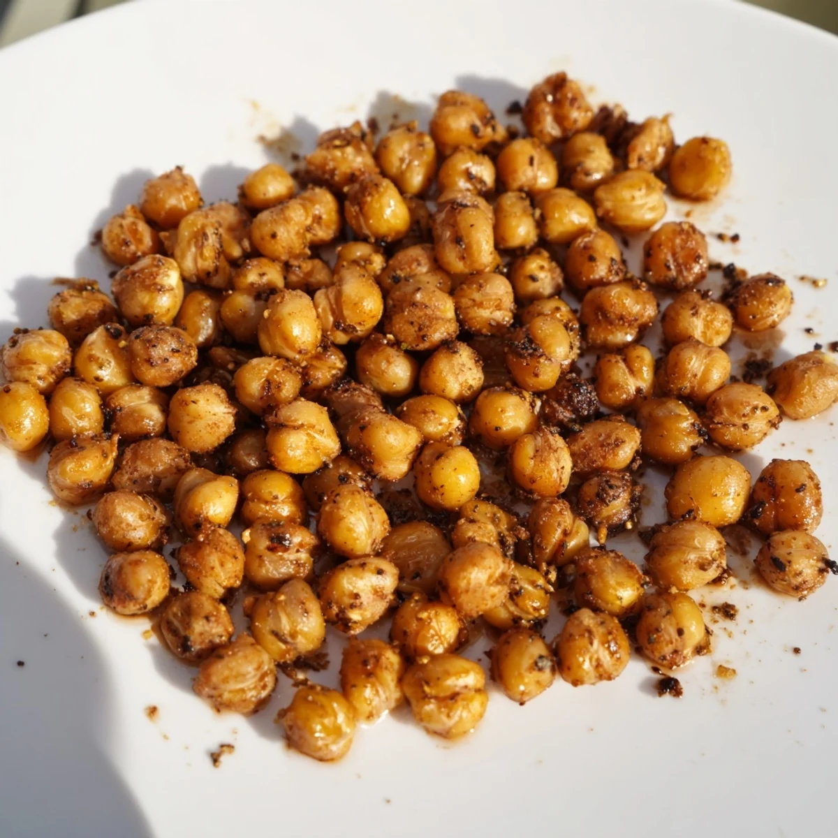 A vibrant bowl of Crispy Chickpea Snack; a healthy, flavorful vegan snack for any occasion.