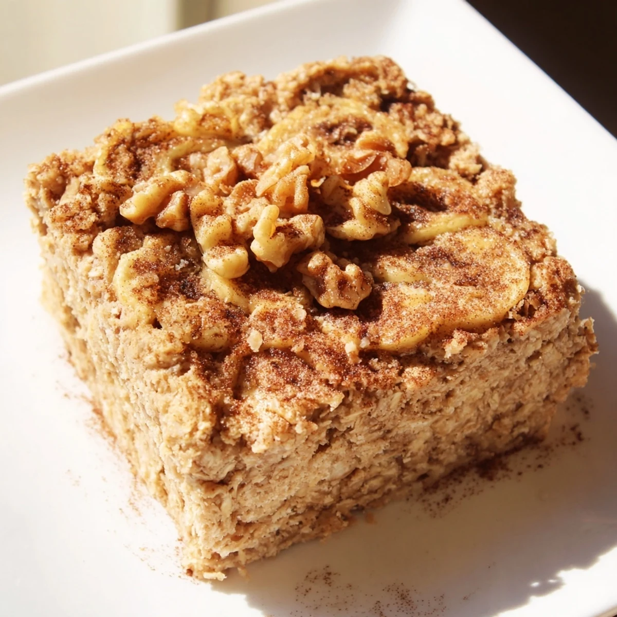 The appealing aroma of golden Baked Oats That Taste Like Cake, baked to perfection and a delightful breakfast choice.