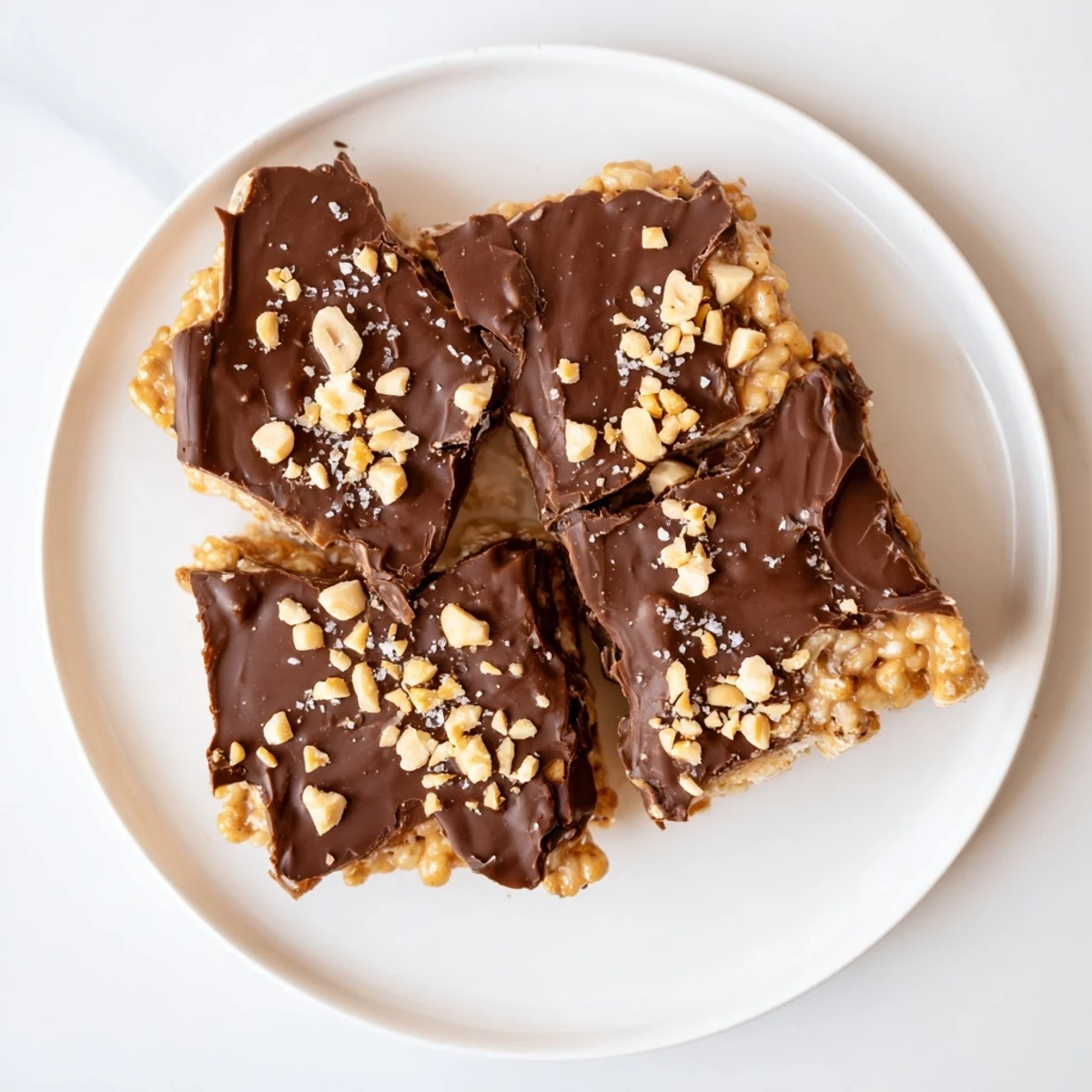 Delicious Peanut Butter Chocolate Rice Cakes, crunchy rice cakes covered in rich chocolate with peanut butter filling.