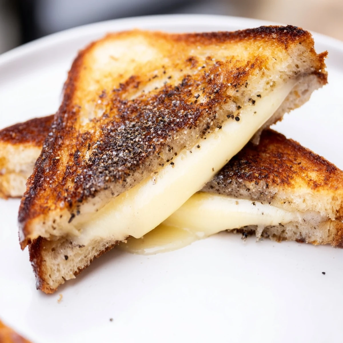 Crispy sourdough encasing melted Gruyère in this flavorful Truffle Grilled Cheese sandwich.