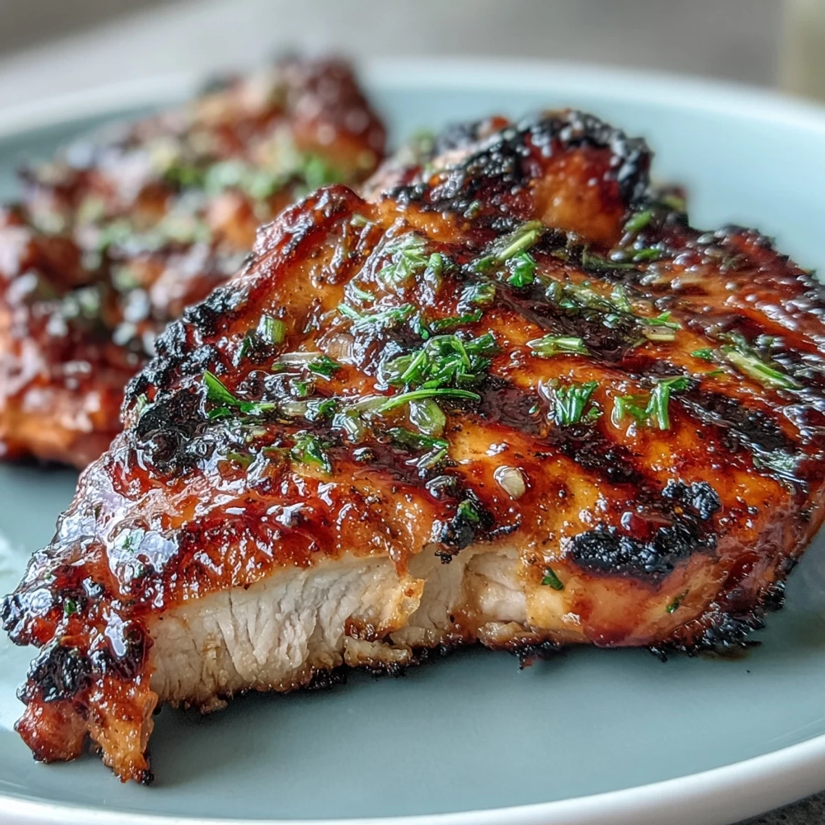 Grilled honey-lime chicken stacks with fluffy jasmine rice and a vibrant avocado-cilantro salsa for a tangy, sweet meal.  