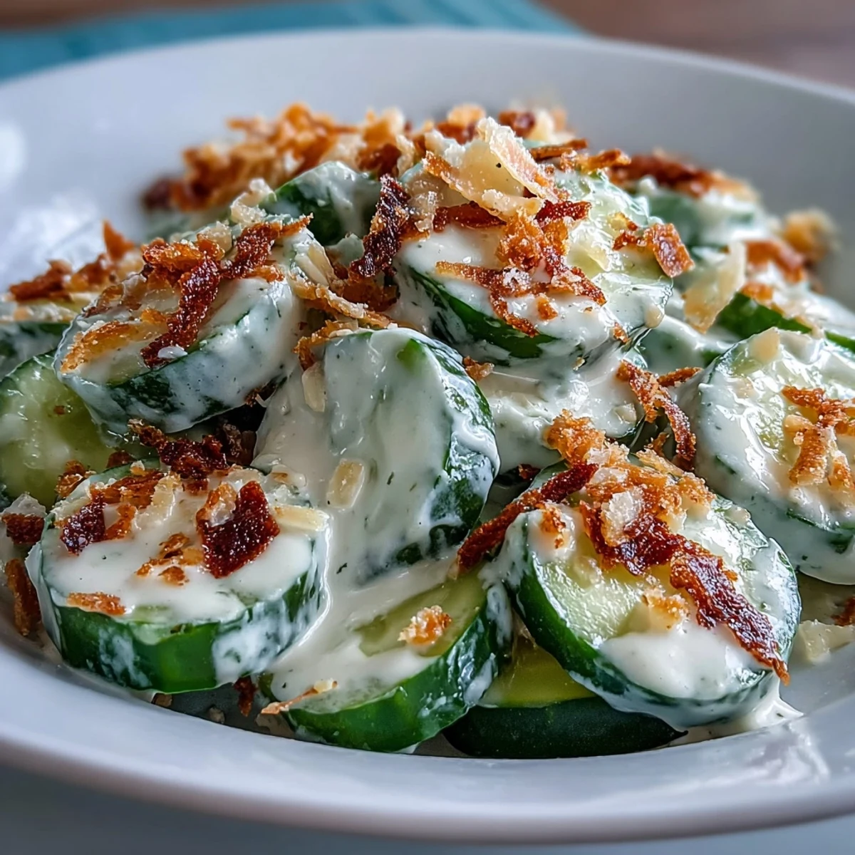 Serve this Cucumber Caesar Salad with grilled chicken for a protein-packed lunch or a light, hydrating side dish.