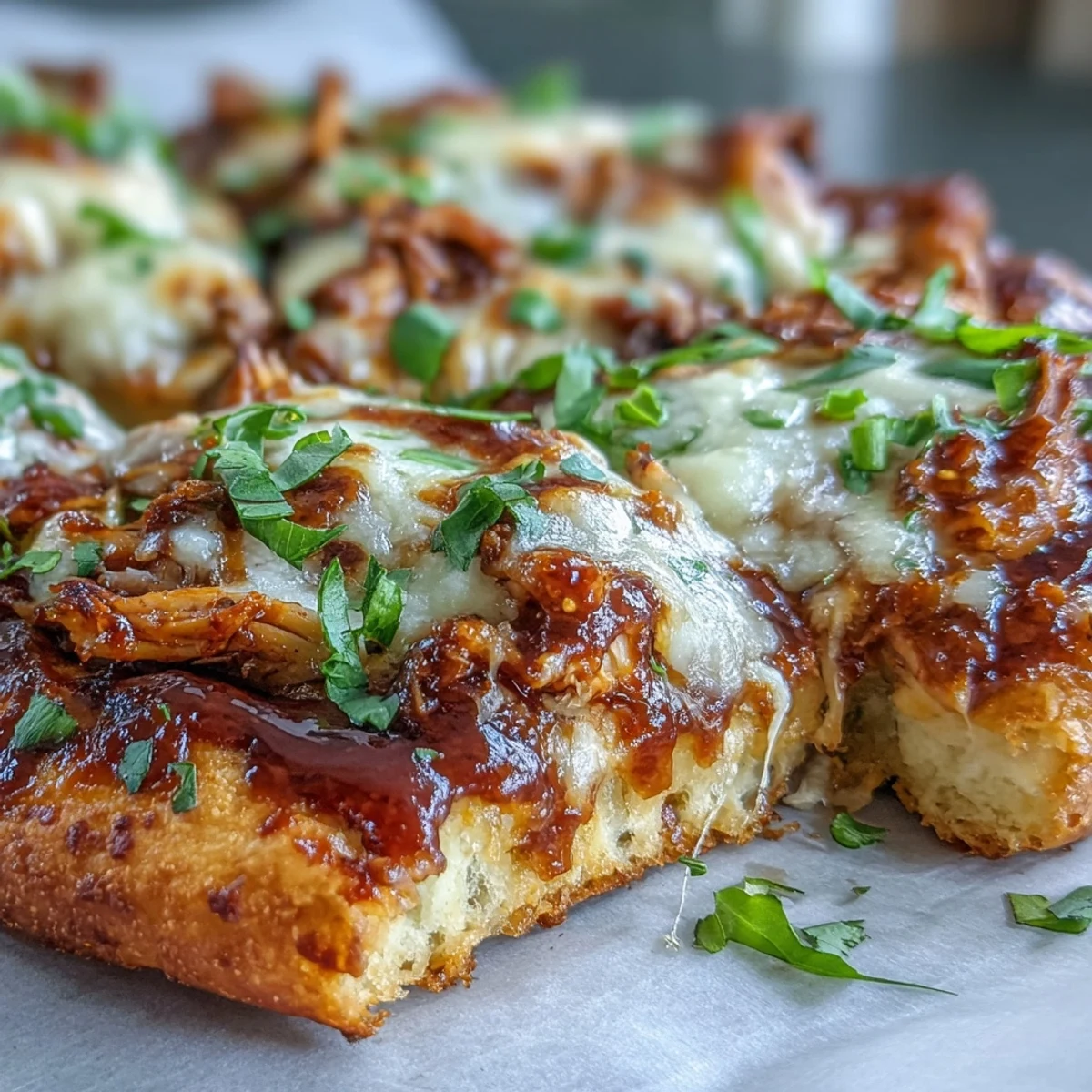Four Garlic Naan Chicken Enchilada Pizzas show spicy jalapeños and fresh cilantro, served for weeknight dinners.