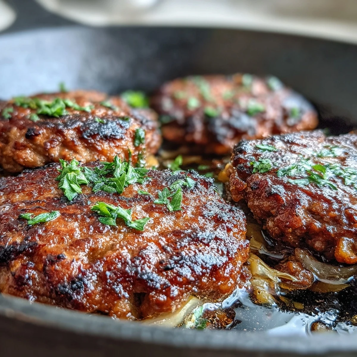Oven-Baked Cabbage Burgers on a baking sheet with roasted cabbage slices and savory beef patties.