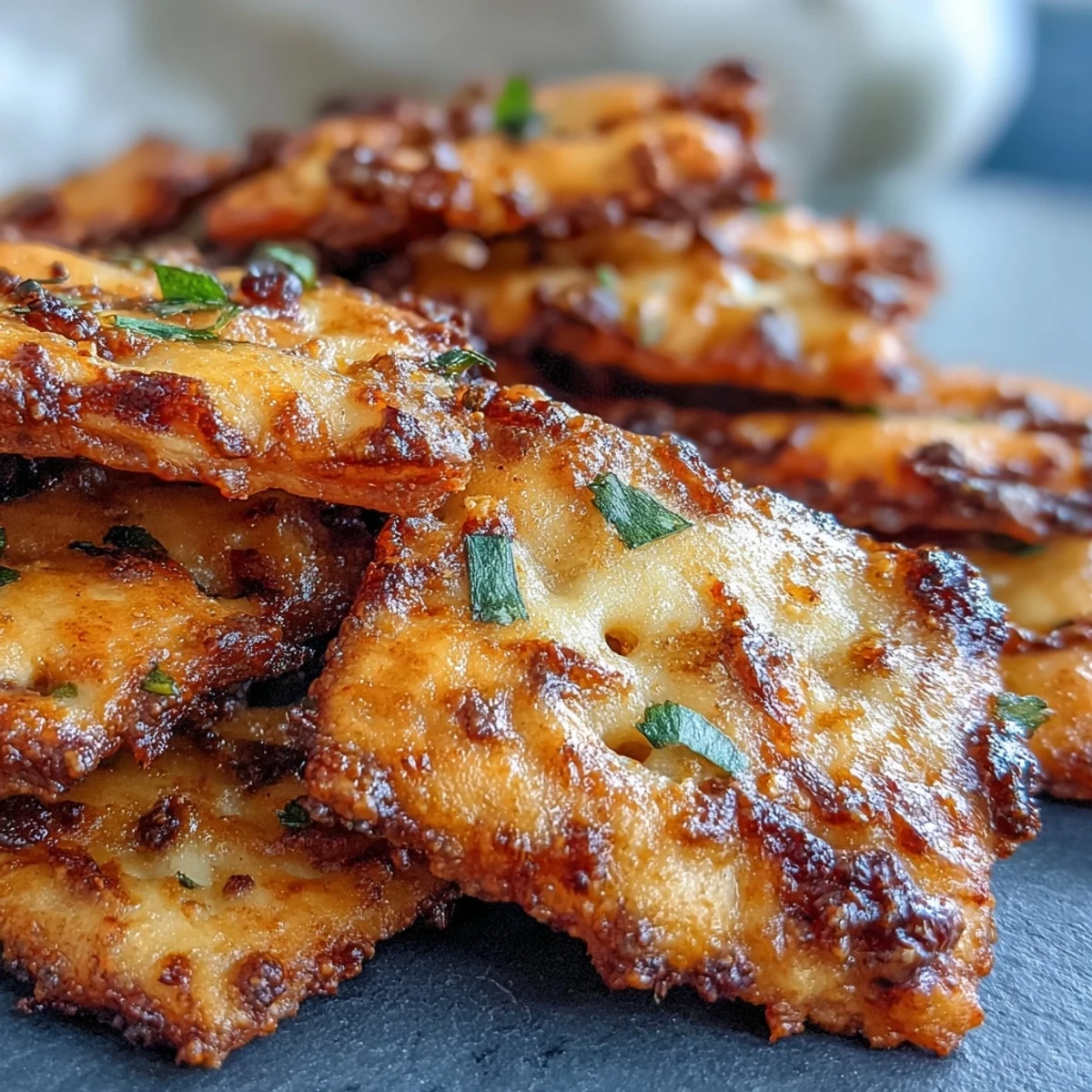 Cheesy, tangy crackers infused with jalapeño heat and smoky paprika, baked until golden and irresistibly crunchy.  