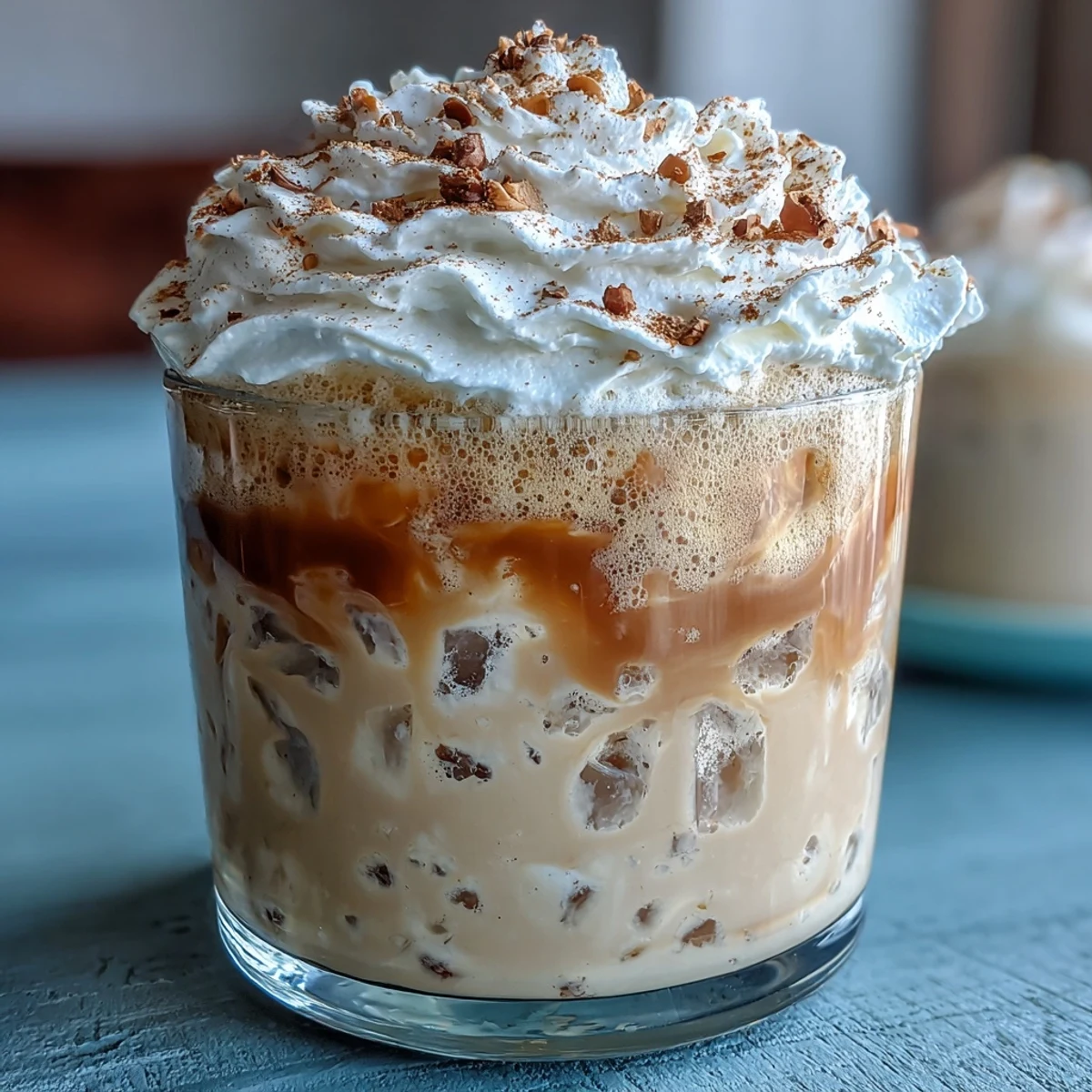 Refreshing homemade frappuccino made with real vanilla bean paste, ice, and espresso for a guilt-free coffee treat.  
