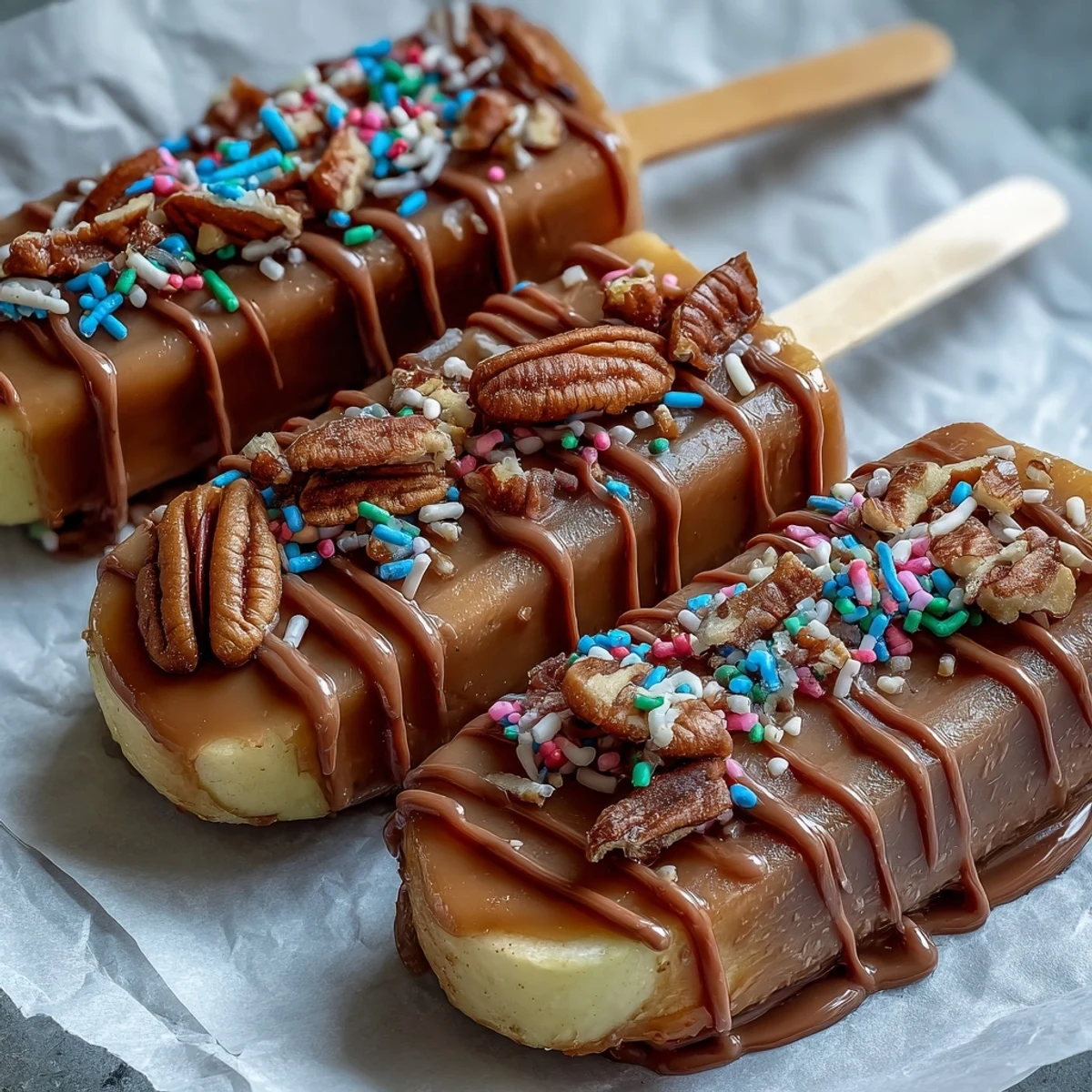 Crisp apple wedges covered in gooey caramel and finished with a decadent chocolate drizzle—an easy, crowd-pleasing dessert.