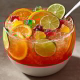 Frothy green Witch’s Brew Party Punch recipe, perfect punch for a Halloween celebration.