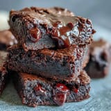 Fudgy Fiber-Maxxing Bean Brownie Bites, studded with chocolate chips, ready to enjoy.