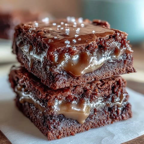 Decadent Miso Caramel Brownies feature fudgy dark chocolate texture with a sweet and salty white miso swirl, perfect for dessert lovers.