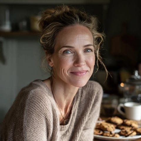 Ruby smiles at the camera.