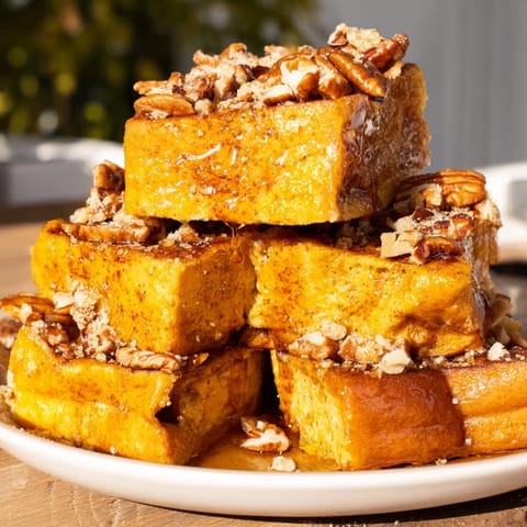 Protein Pumpkin French Toast Bake