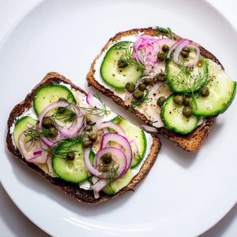 Rustic German Black Bread Toasts