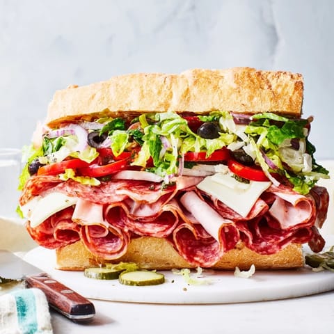 Delicious Flavor Mash-Up Sandwiches bursting with zesty ingredients, perfect for any gathering.  
