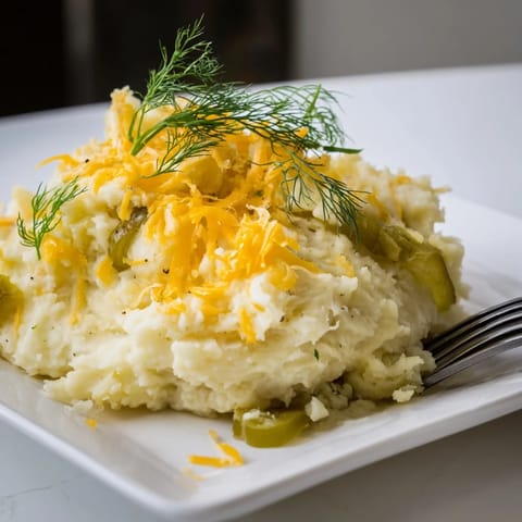 Dill Pickle Mashed Potatoes Bake