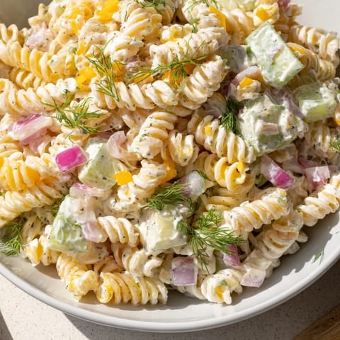 Dill Pickle Pasta Salad