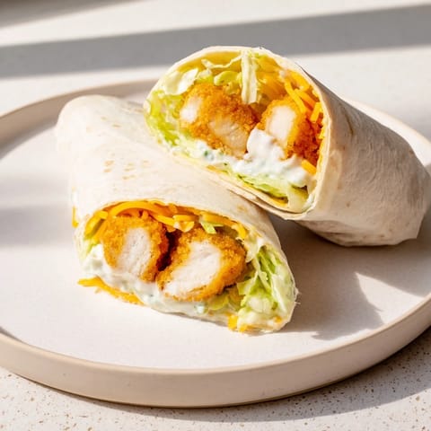 Bite into these flavor-packed Crispy Chicken Ranch Snack Wraps, filled with cheddar cheese and creamy ranch.