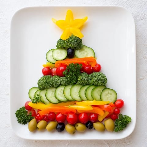 Healthy Christmas Veggie Tree