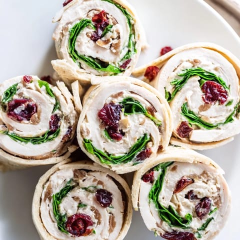 Simplified Turkey Cranberry Pinwheels