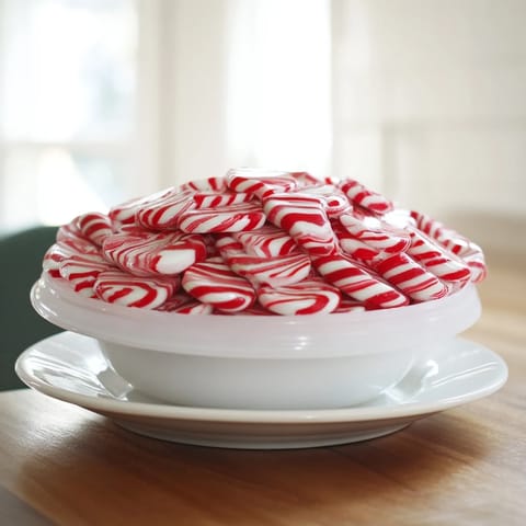 No-Bake Peppermint Candy Bowl