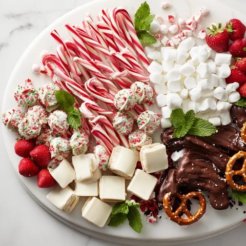 Candy Cane Dessert Platter