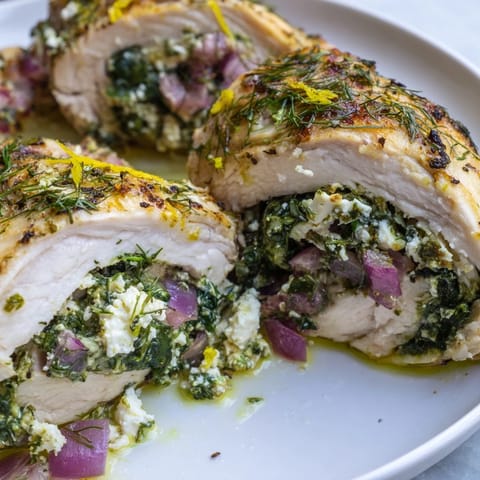 Spinach Feta Stuffed Chicken