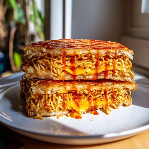 Instant Ramen Grilled Cheese