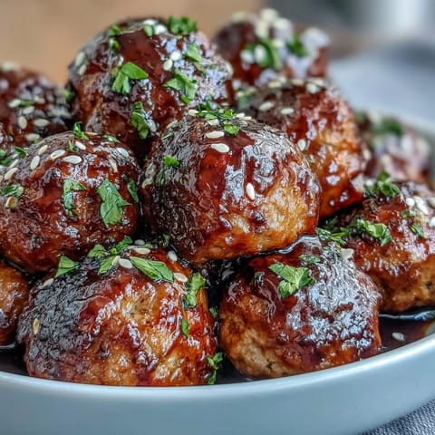 Light Teriyaki Turkey Meatballs