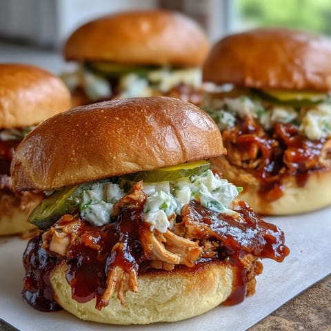 BBQ Baby Shower Chicken Sliders