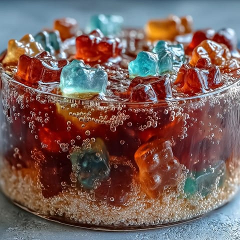 Vibrant Gummy Bear Lemonade Jelly Cups, showcasing colorful bears suspended in refreshing lemon jelly.