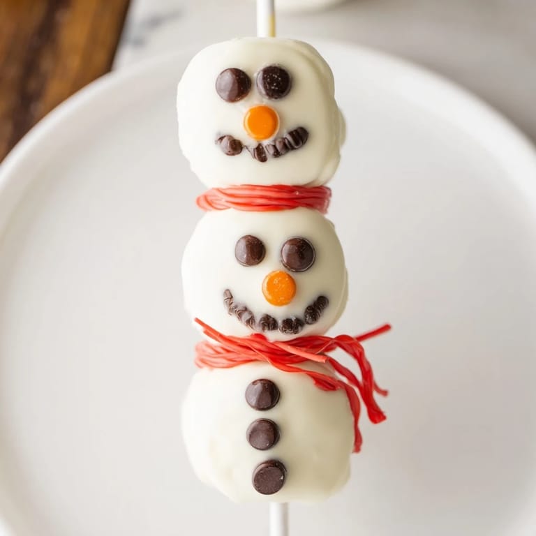 Easy-to-make Express Snowman Marshmallow Pops, adorable and sweet, perfect for gifting this holiday!