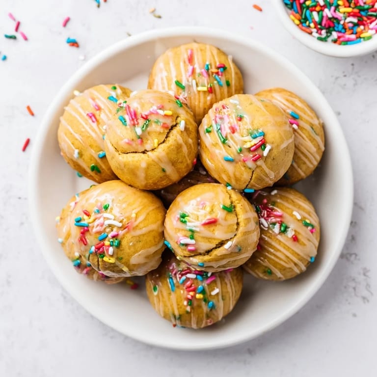 Sweet, glazed Quick Christmas biscuit bombs, perfect for sharing at your festive holiday celebration.