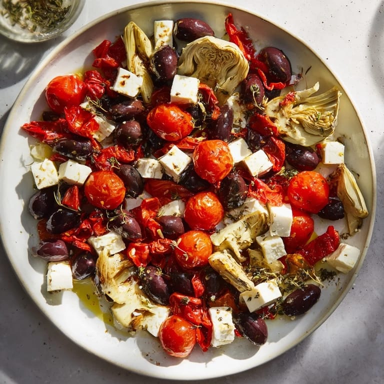 Enjoy a delicious Black Olive and Sun-Dried Tomato Platter; perfect vegetarian appetizer for a party.