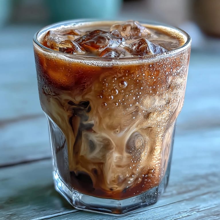 Iced Hojicha Latte with caramel-colored roasted tea and frothy milk, perfect for a cozy afternoon pick-me-up.