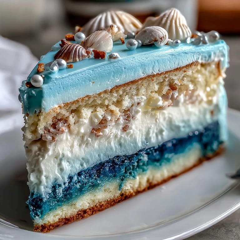 Celebrate Pisces birthdays with this stunning ocean blue ombre cake—moist vanilla layers and silky frosting in shades from pale sky to deep sea.