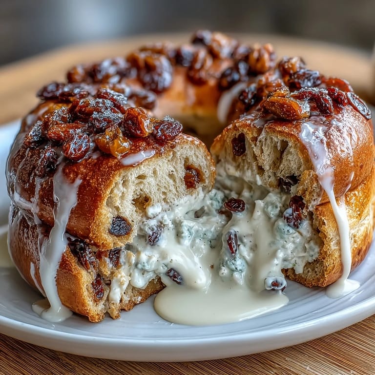 Golden-brown bagels topped with tangy Greek yogurt glaze, loaded with protein and cinnamon, studded with juicy raisins for a healthy, satisfying snack.