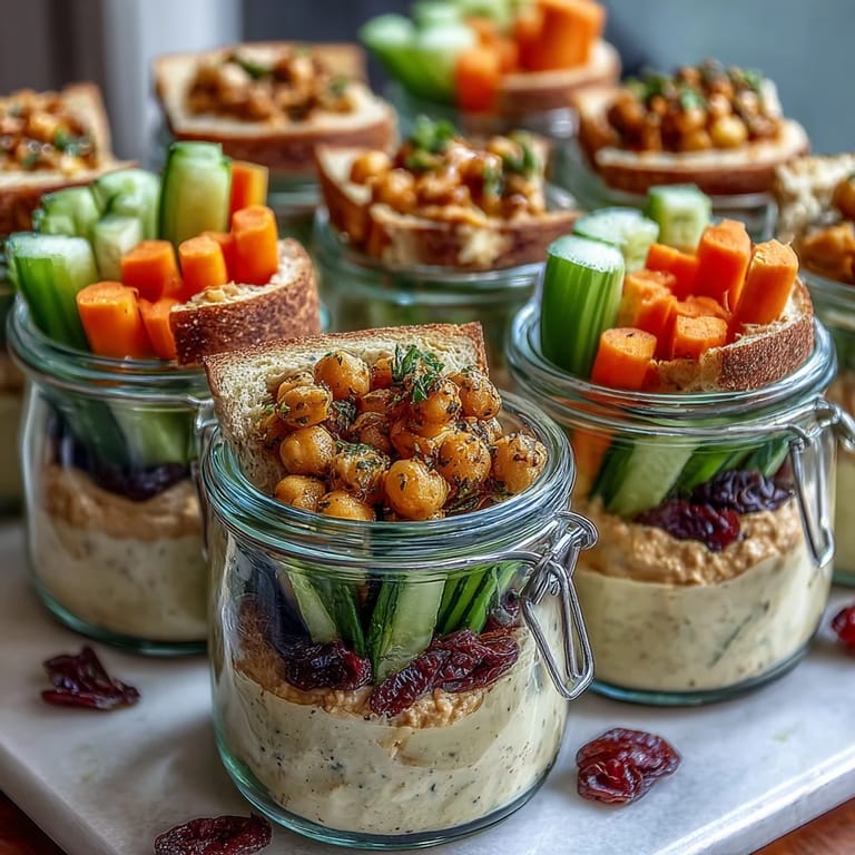 Bright, colorful snack cups filled with smooth hummus and fresh-cut vegetables, ideal for lunchboxes and picnics.