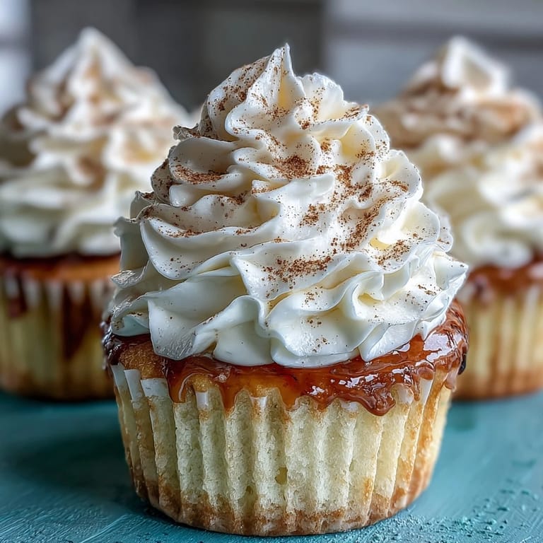 Delicate vanilla cupcakes drenched in sweetened condensed, evaporated, and whole milk, finished with vanilla whipped cream and fresh berries.